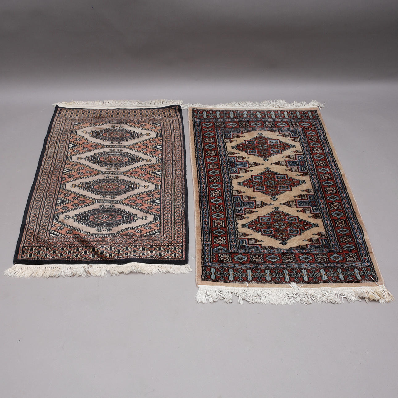 TÆPPER, 2 stk, håndknyttede, bl.a. Ikea orient.