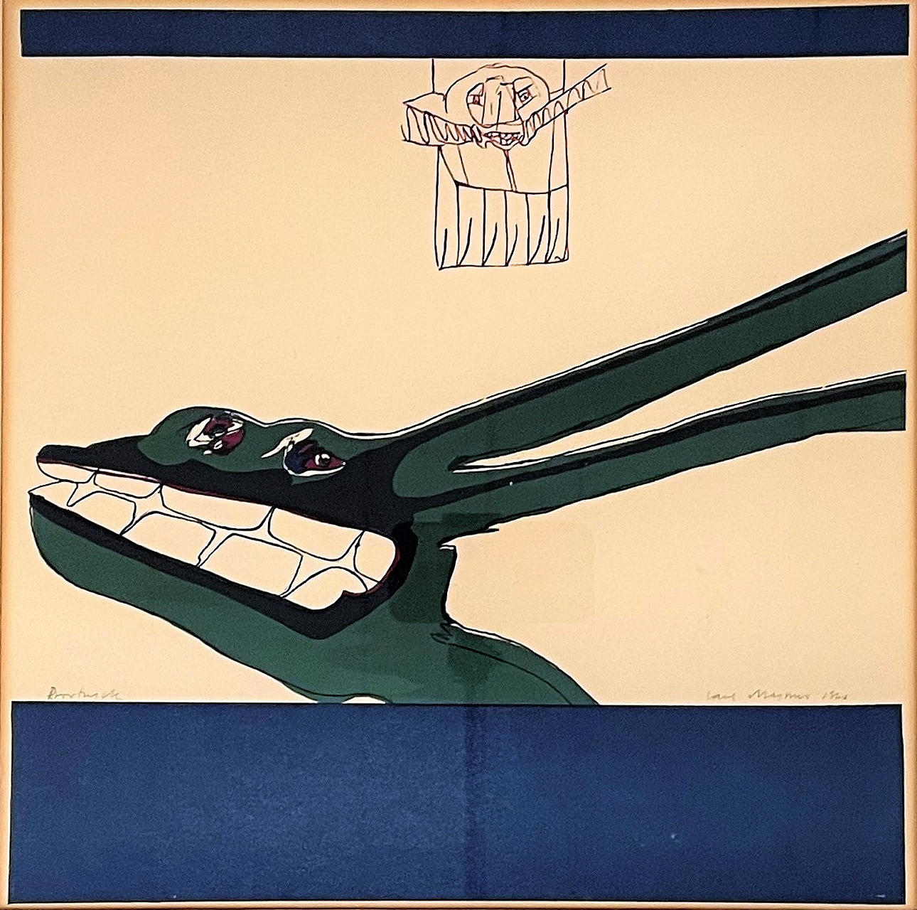 CARL MAGNUS. Color lithography. Proof, signed.
