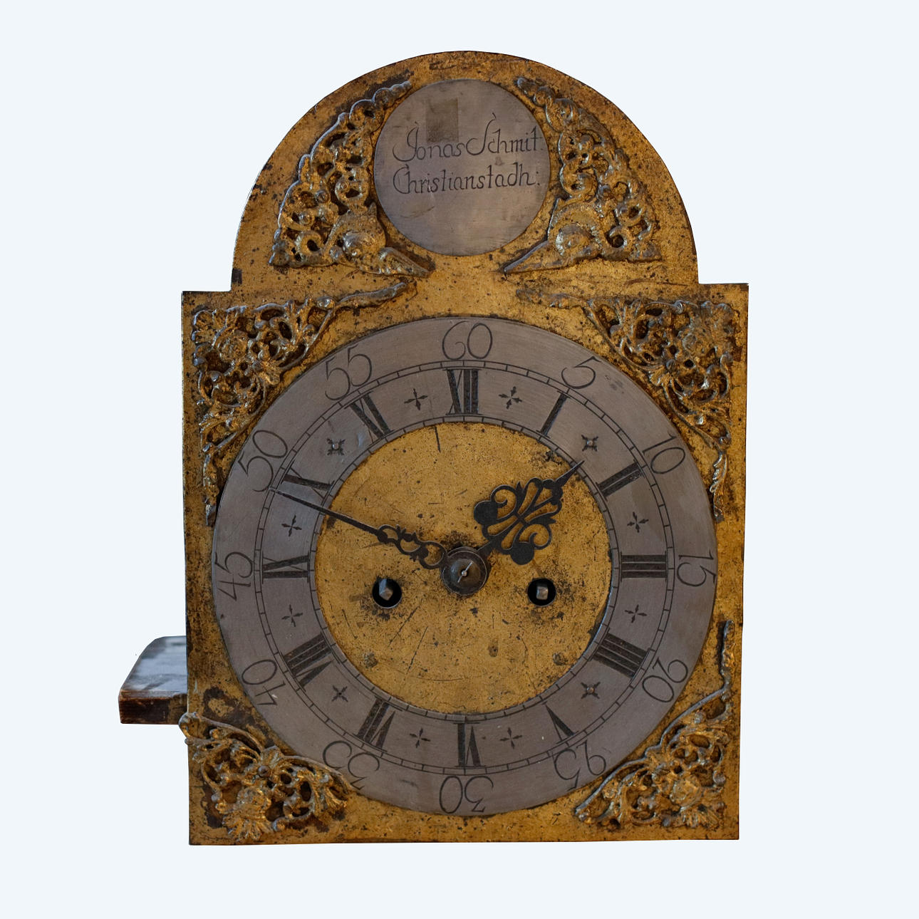 FLOOR, 19th century, clockwork marked Jonas Schmit, Christianstadh.