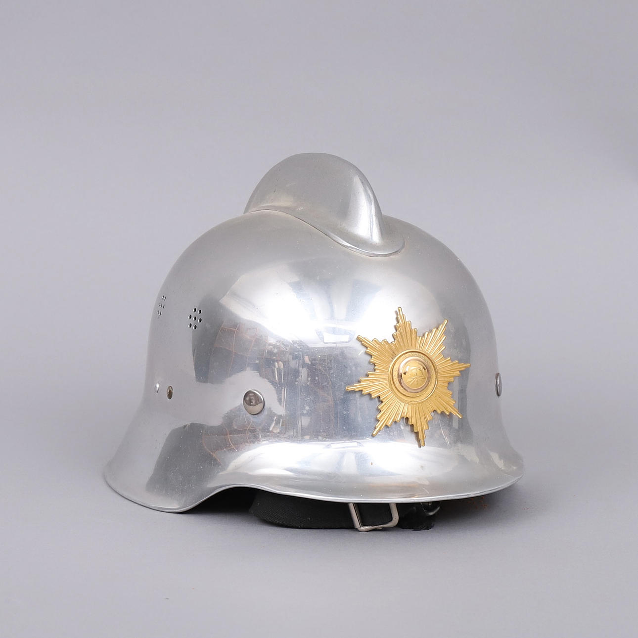 FIRE HELMET, probably Volunteer Rescue Corps, Ystad.