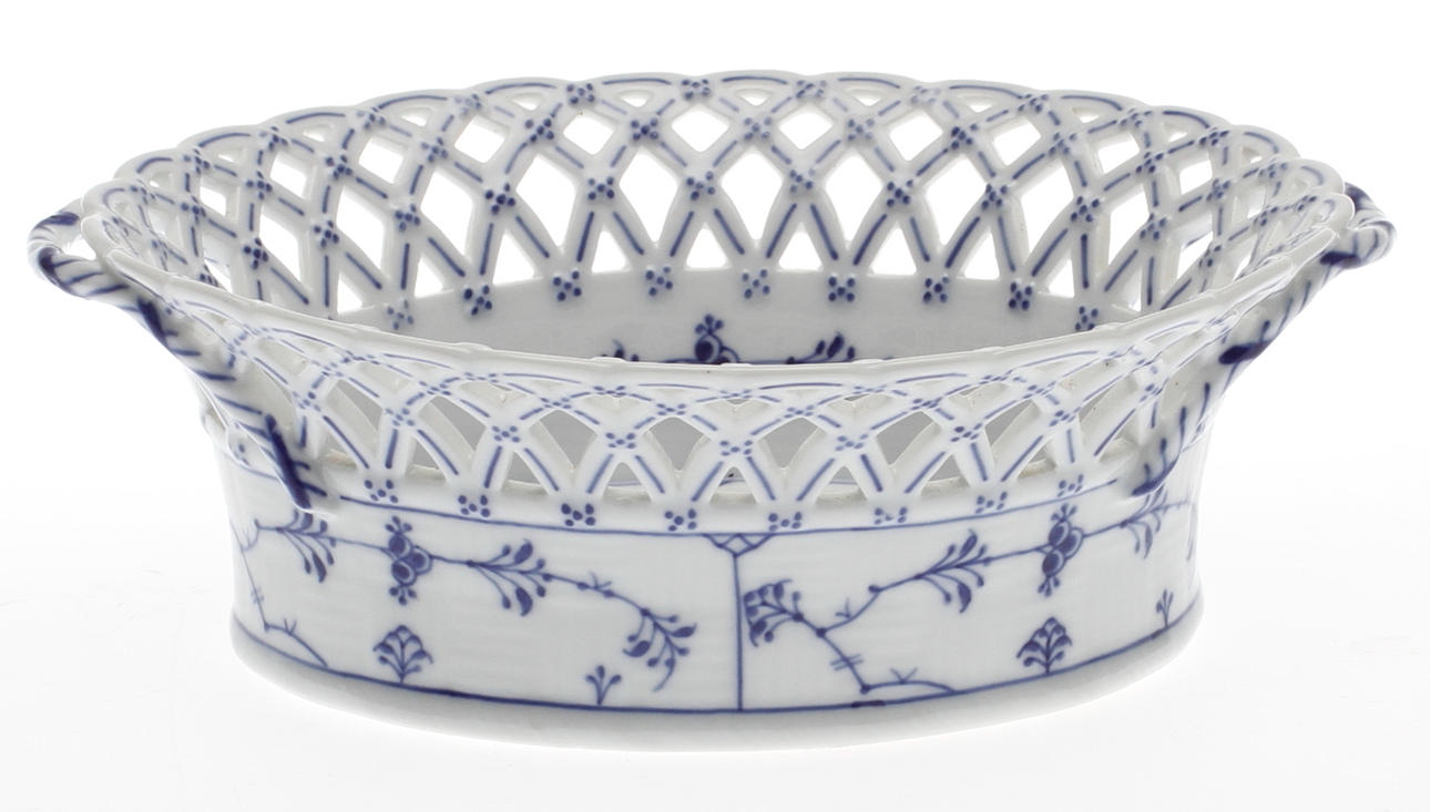 GALLERKORG, porslin "Musselmalet", Royal Copenhagen, Danmark, 1900-tal.