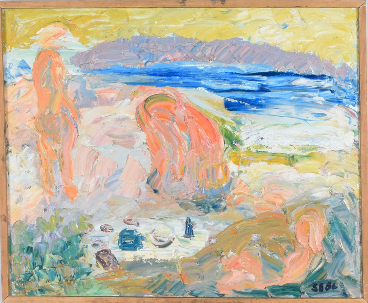 SIGGE ERIKSSON. Olja på duk.