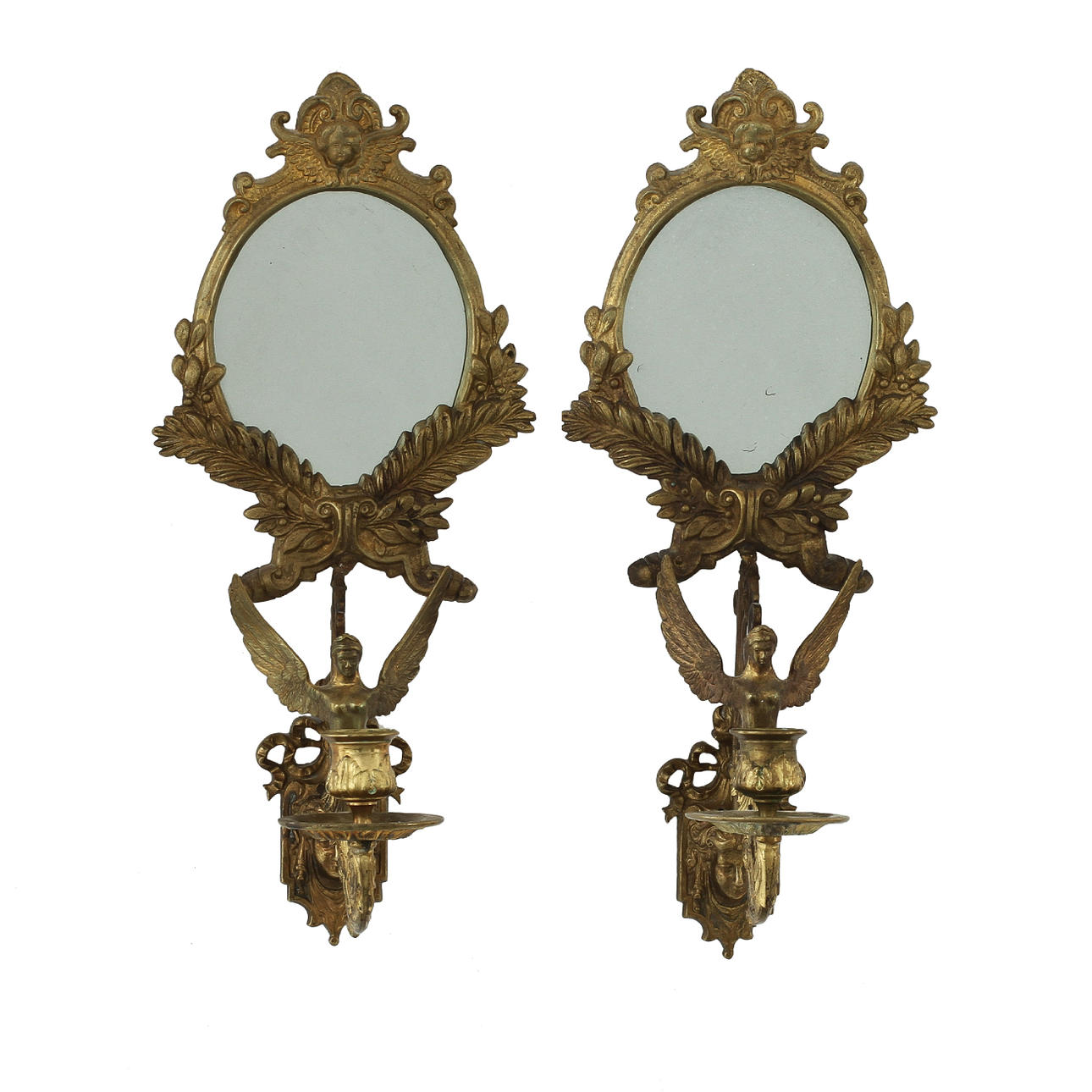 SPEGELLAMPETTER, ett par 18/1900-tal.