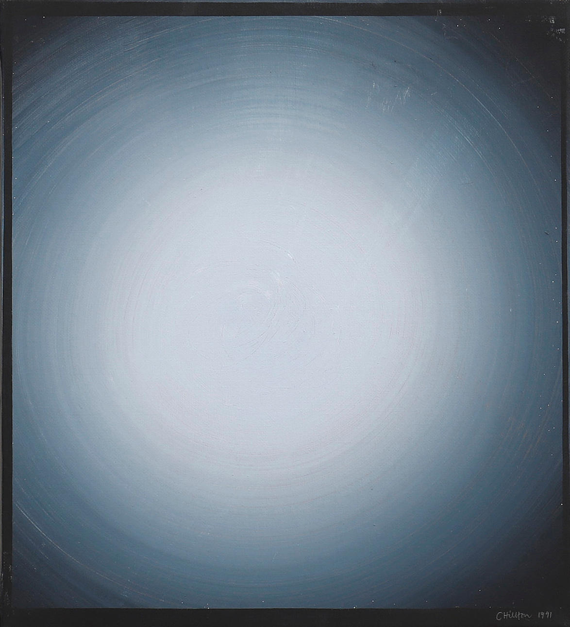 CURT HILLFON. KOMPOSITION I GRÅTT OCH SVART.