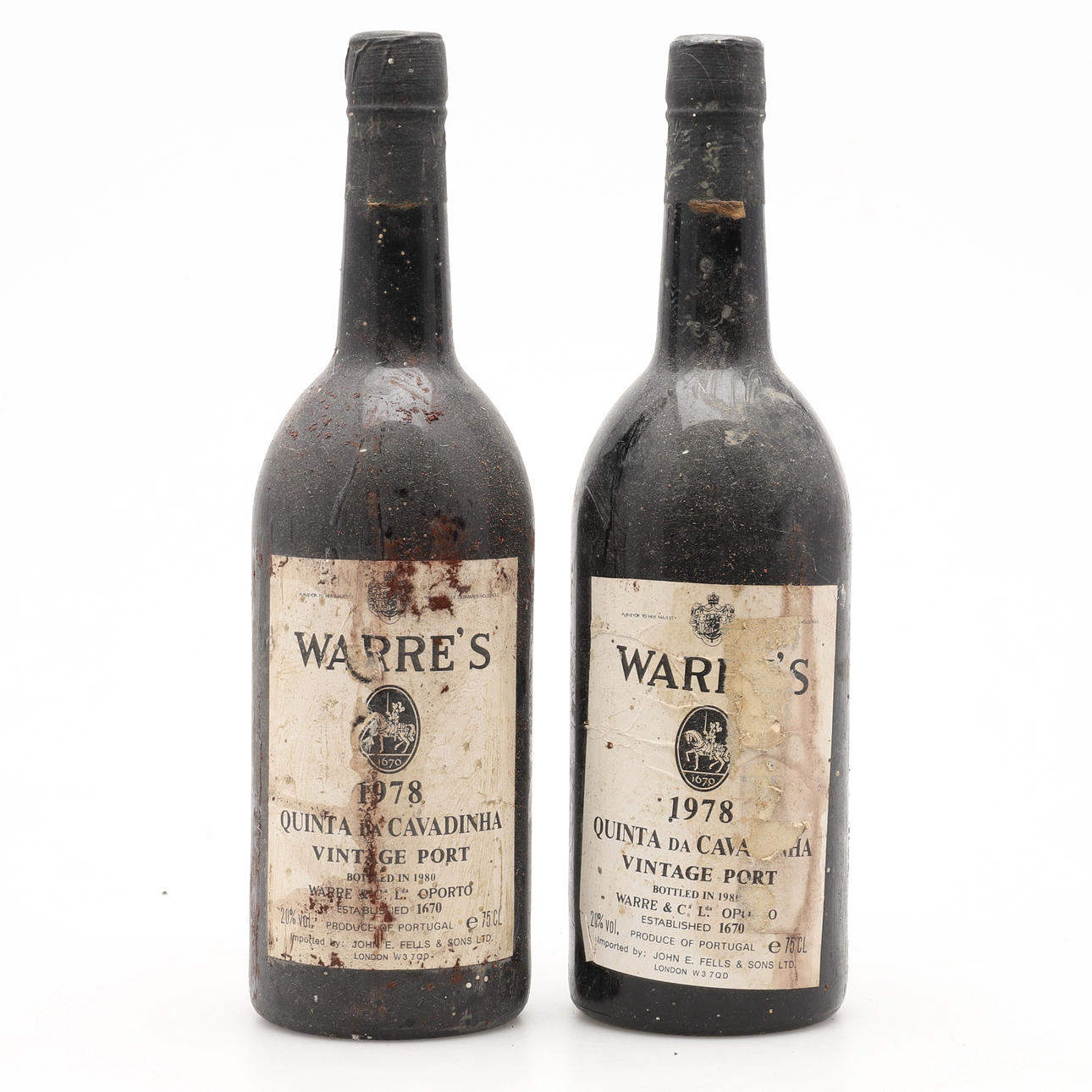 ZWEI FLASCHEN WARRES VINTAGE PORT 1978.
