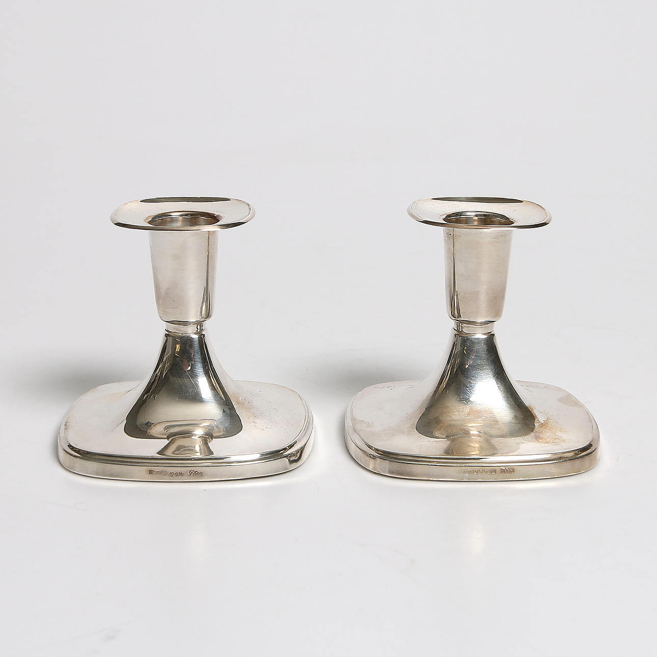 LJUSSTAKAR, 1 par, silver, T. Eldh, Ceson. Totalvikt 245 gram.