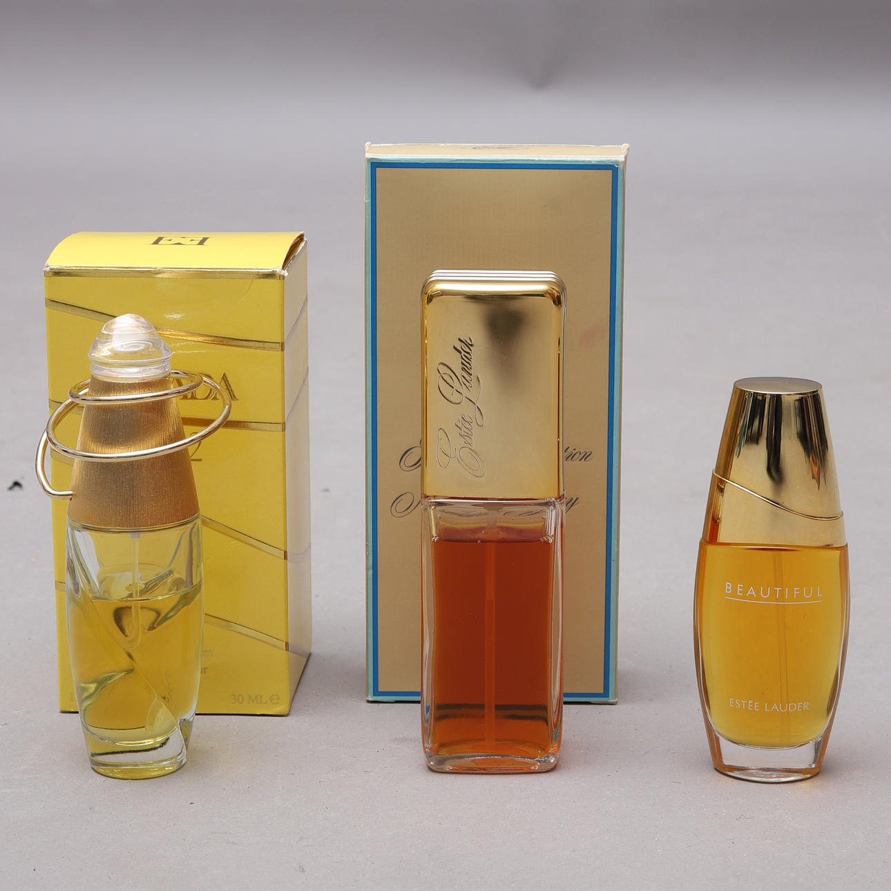 PERFUME, 3 pcs, Estée & Escada.