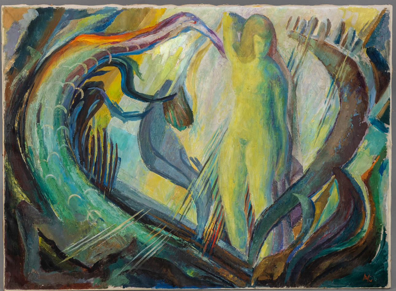 ORLA MUFF (1903-1984). Andrómeda y el dragón.