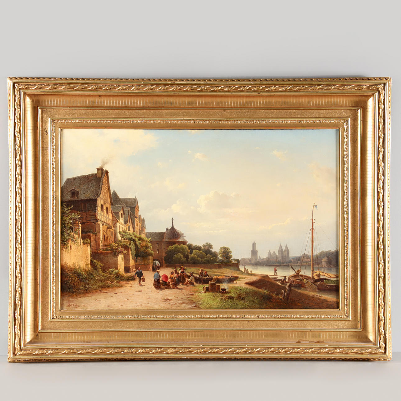 JOSEPH MAGNUS STÄCK (1812-1868) Oljemålning.