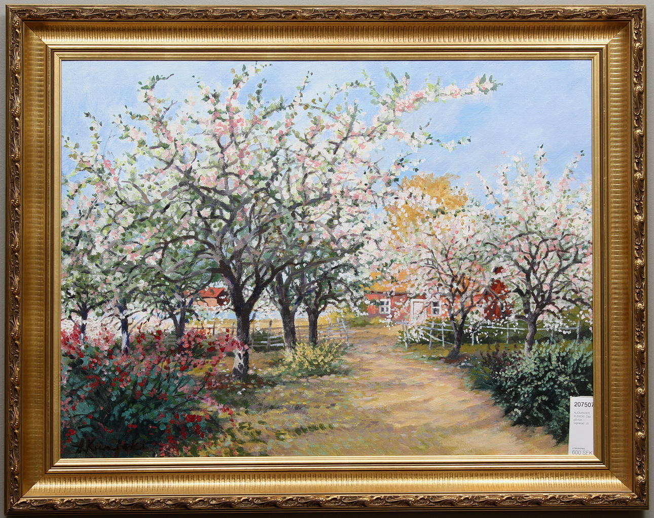 ALEXANDER KUNICKI. Olja på duk. Signerad.