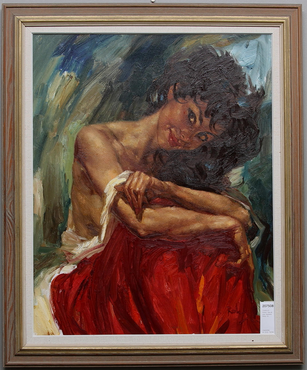 CHARLES ROKA. Oil on canvas. Signed Roka.