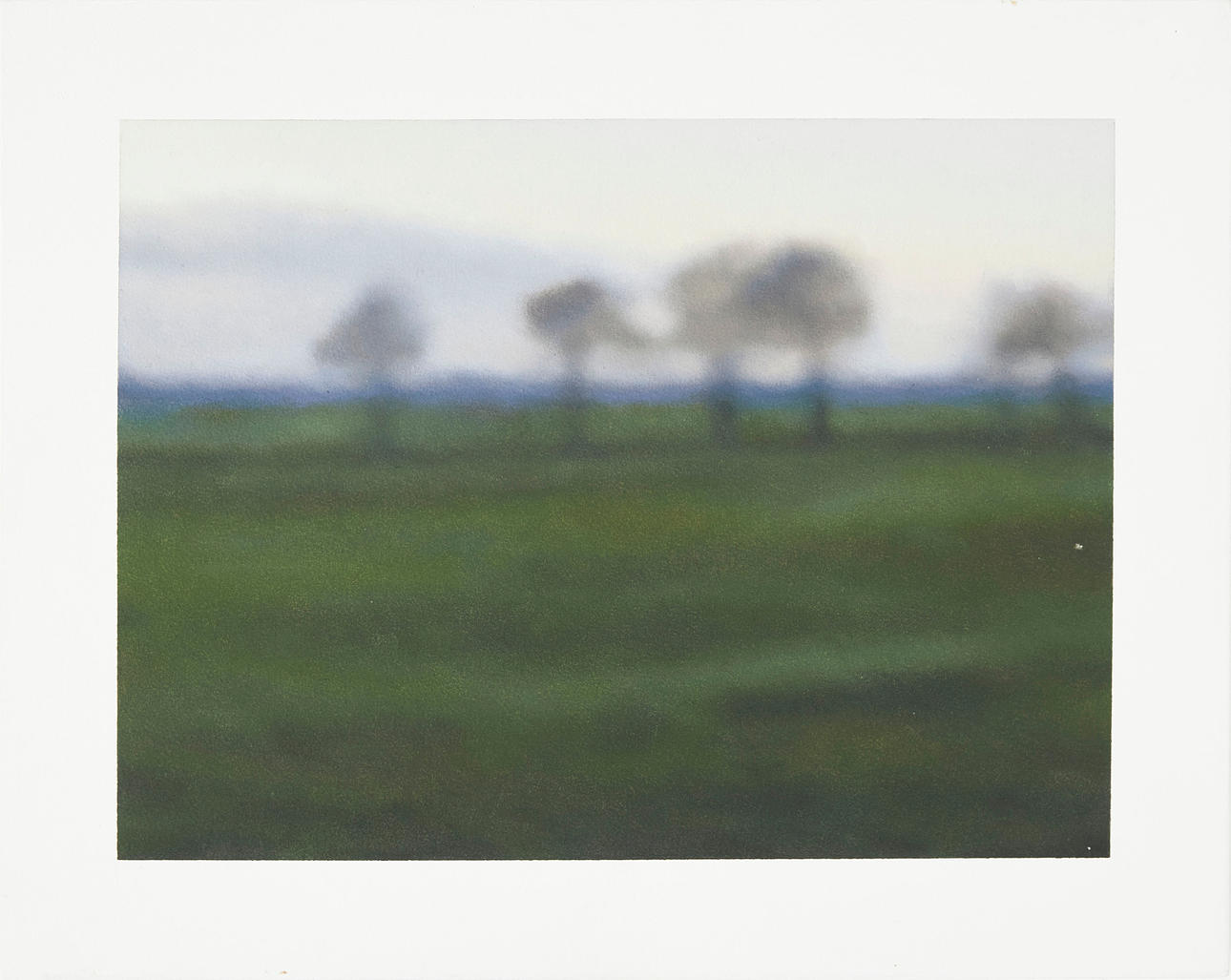 STEFAN ALEXIS. Landscape motif, mixed media, signed, dated 2013.