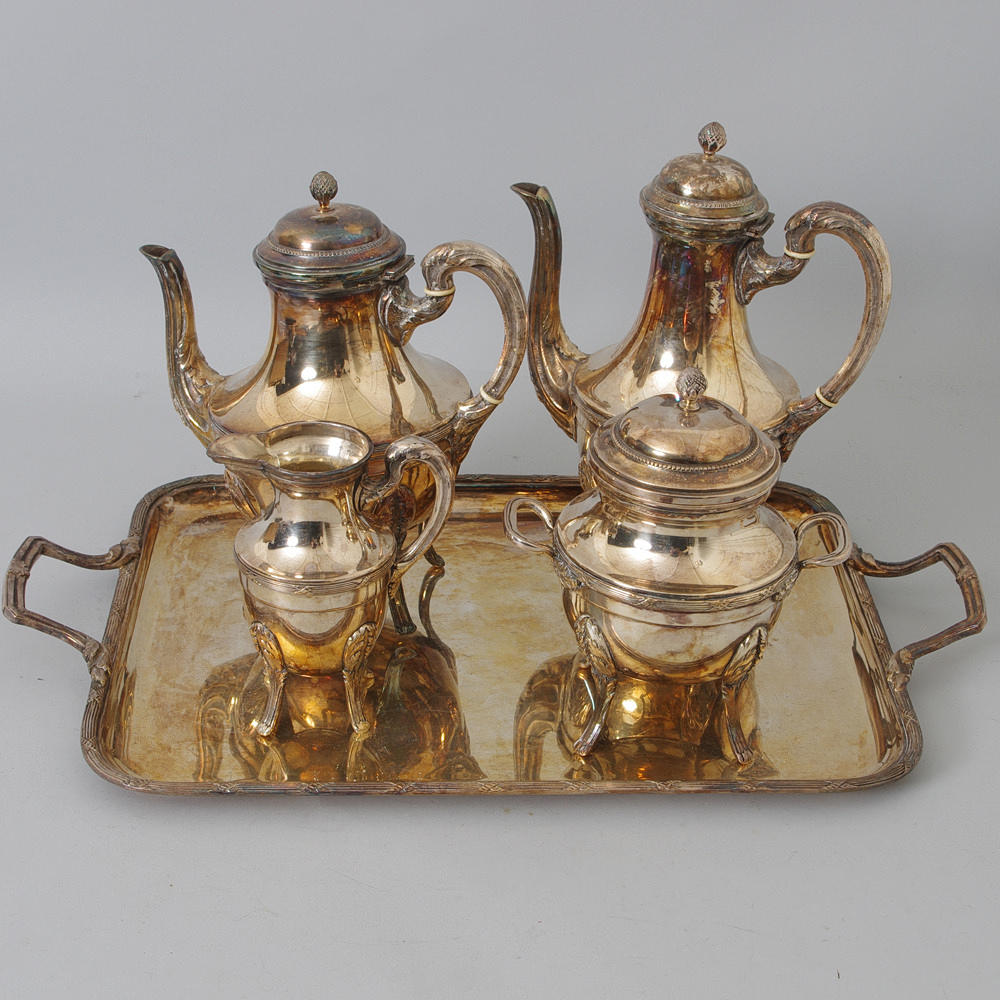 SERVERINGSSET, 5 delar, nysilver.