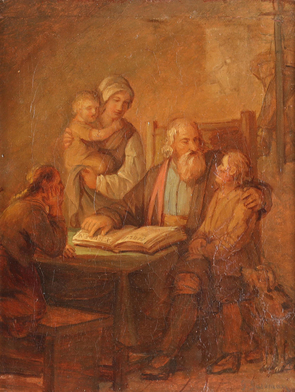 GESKEL SALOMAN (1821-1902), oljemålning.