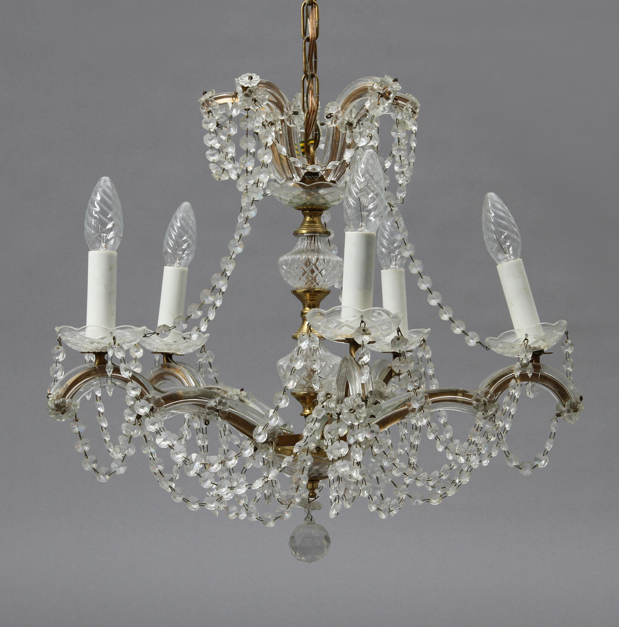 LJUSKRONA, rokokostil, 1900-tal. Höjd 50 cm.