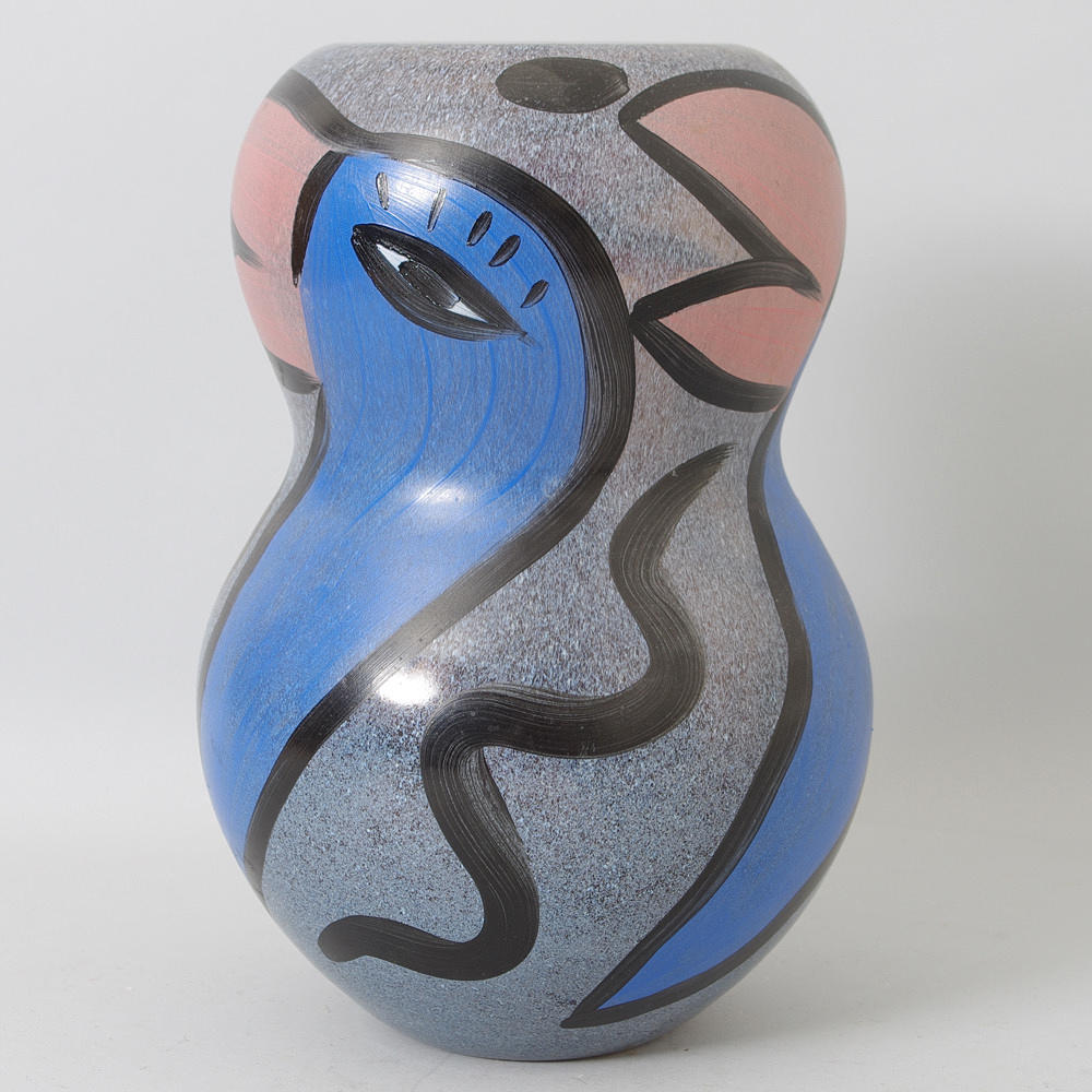 VAS, bemålat glas, Ulrica Hydman Vallien, Artist Collection, Kosta Boda.
