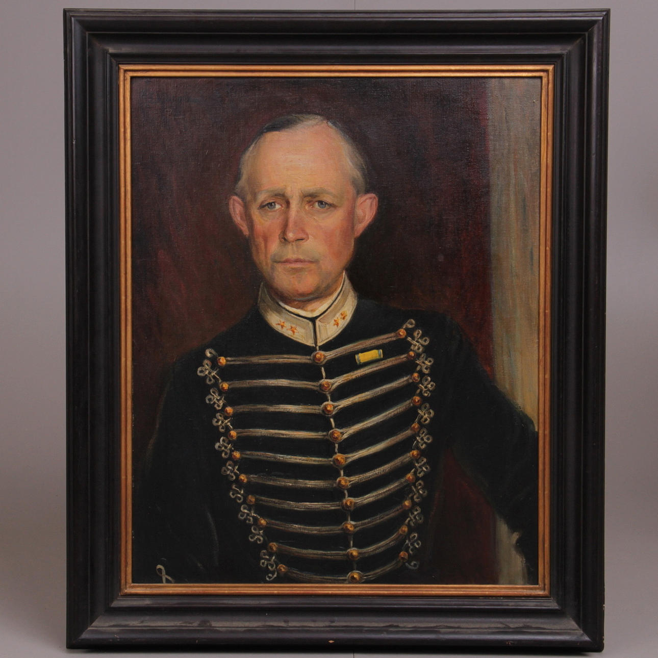 GUNNAR EKBLOM. Olja på duk, samt blyertsteckning, porträtt, signerade.