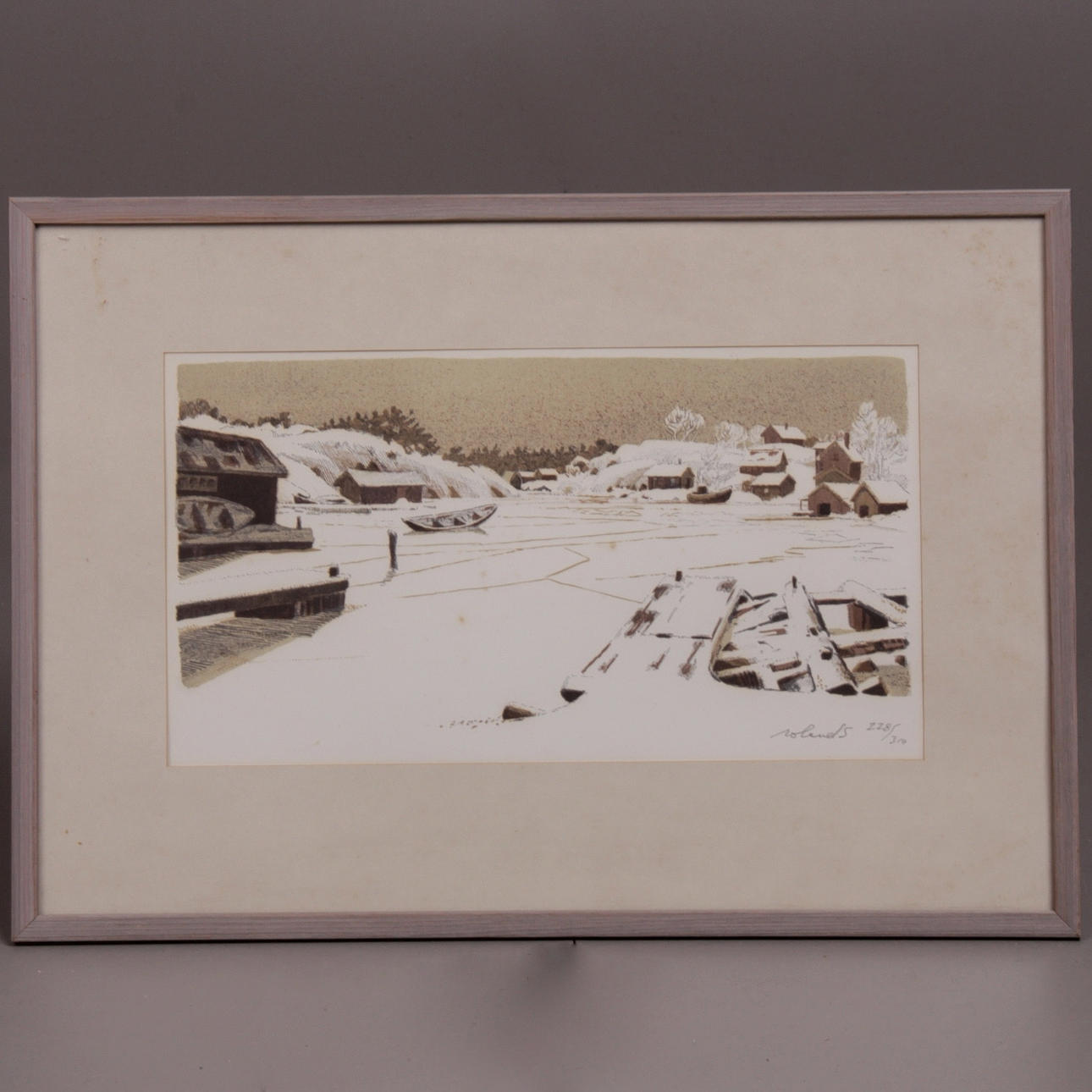 ROLAND SVENSSON. Färglitografi, signerad och numrerad 228/310.