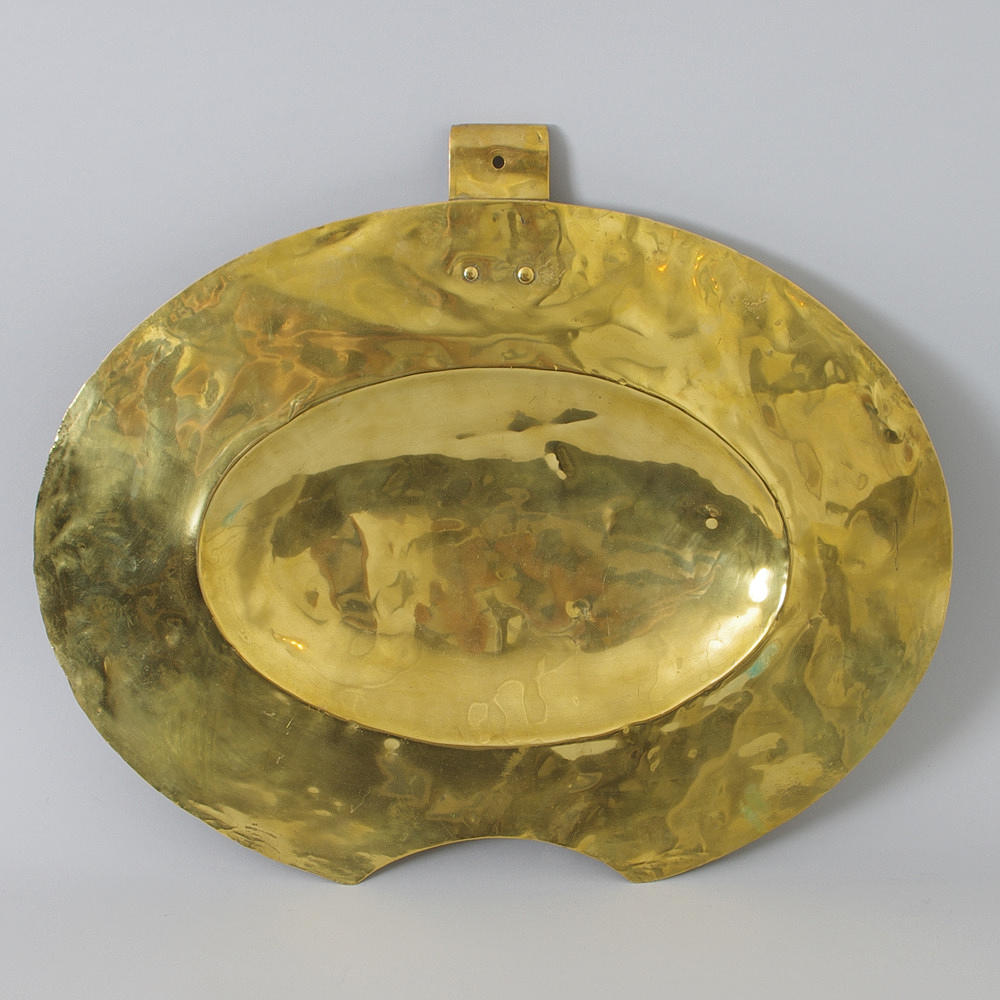 AFFÄRSKYLT TILL BARBERARE, mässing.