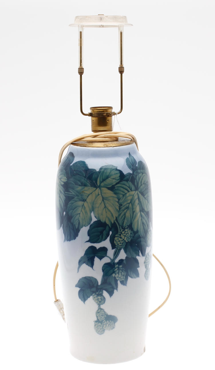 LAMPFOT, porslin, jugend, Karl Lindström, Rörstrand, tidigt 1900-tal, sign.