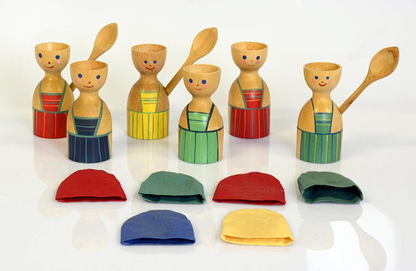 ÄGGKOPPAR, 6 st, med värmemössor.