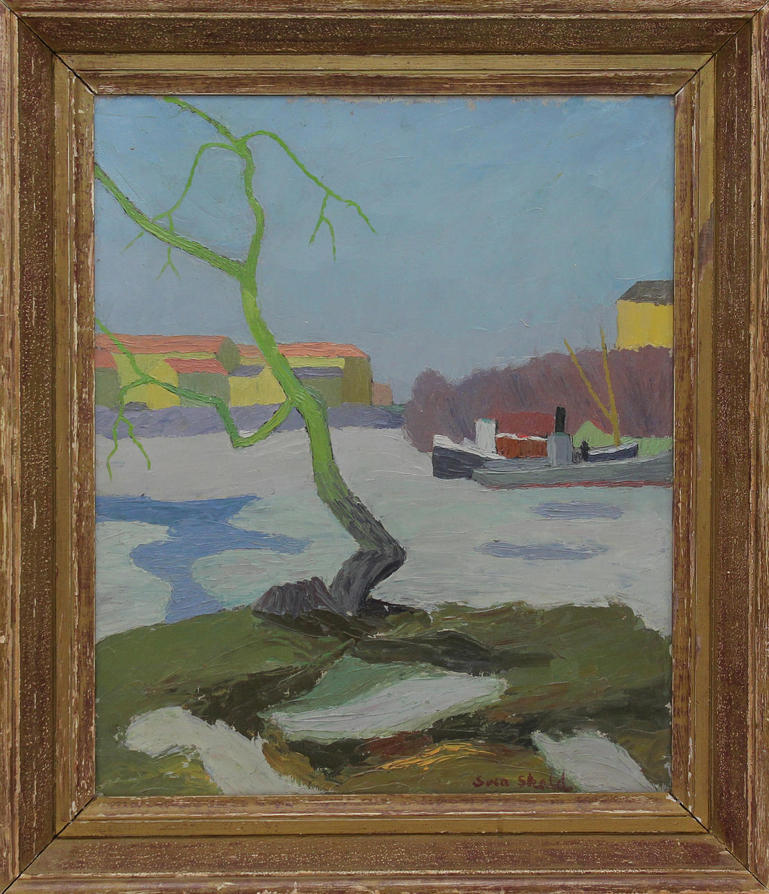 Parti konst (5). Div. tekniker. Bl.a. Sven Skald och Elbert Hooijberg.