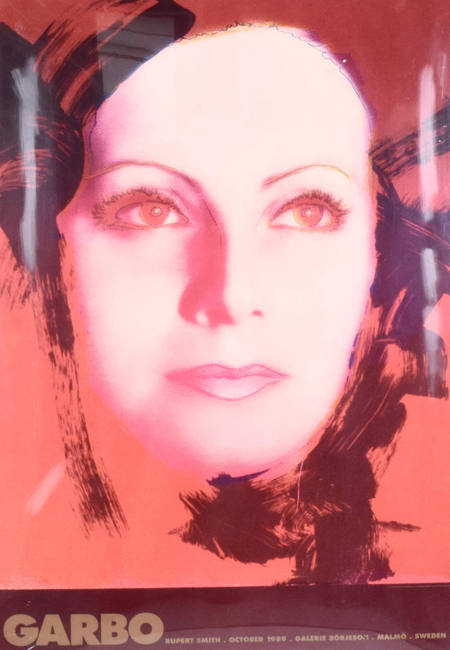 RUPERT JASEN SMITH. Exhibition poster/screen print, Garbo.