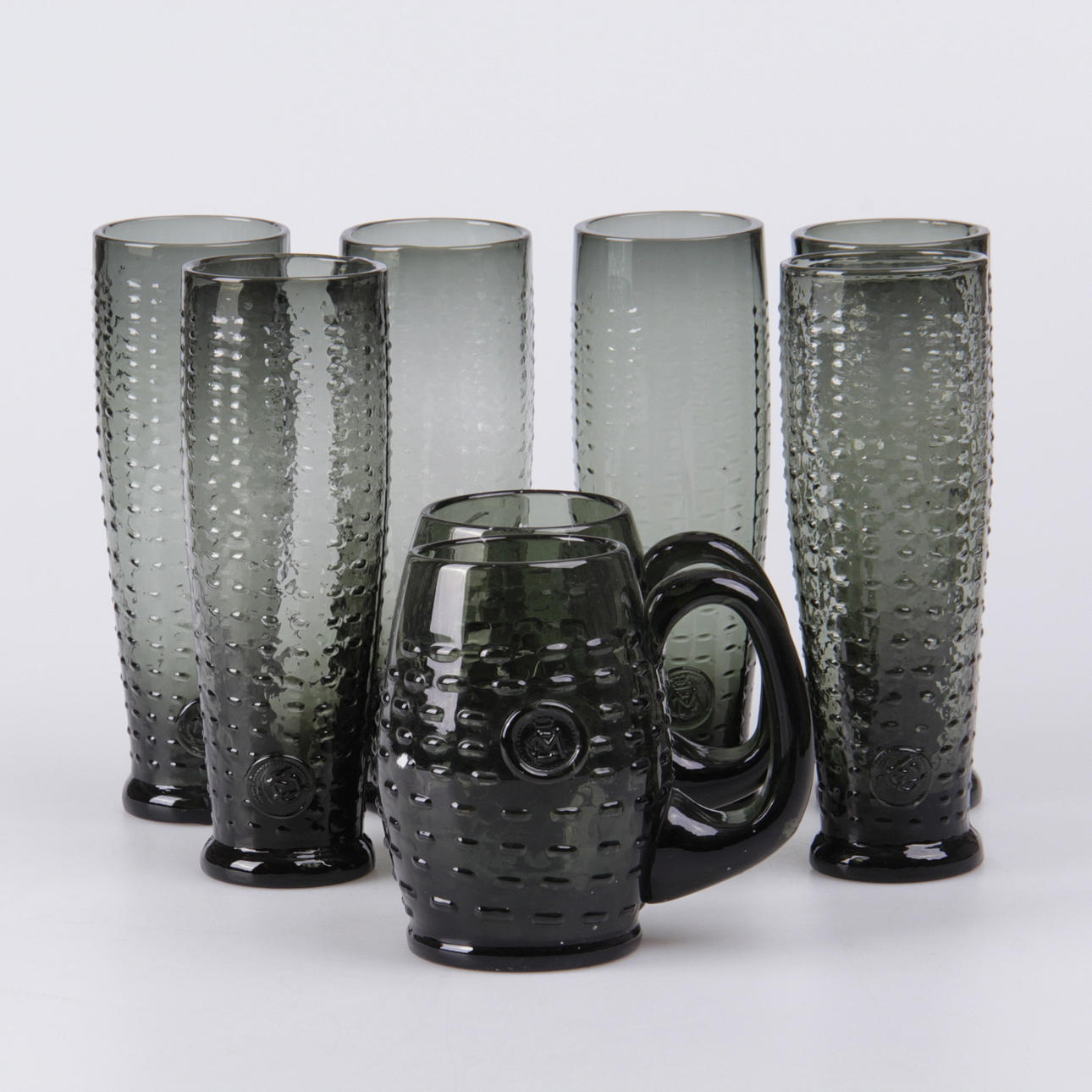 GLAS, 8 st. "Hertig Carls glas", Reijmyre, 1900-tal.