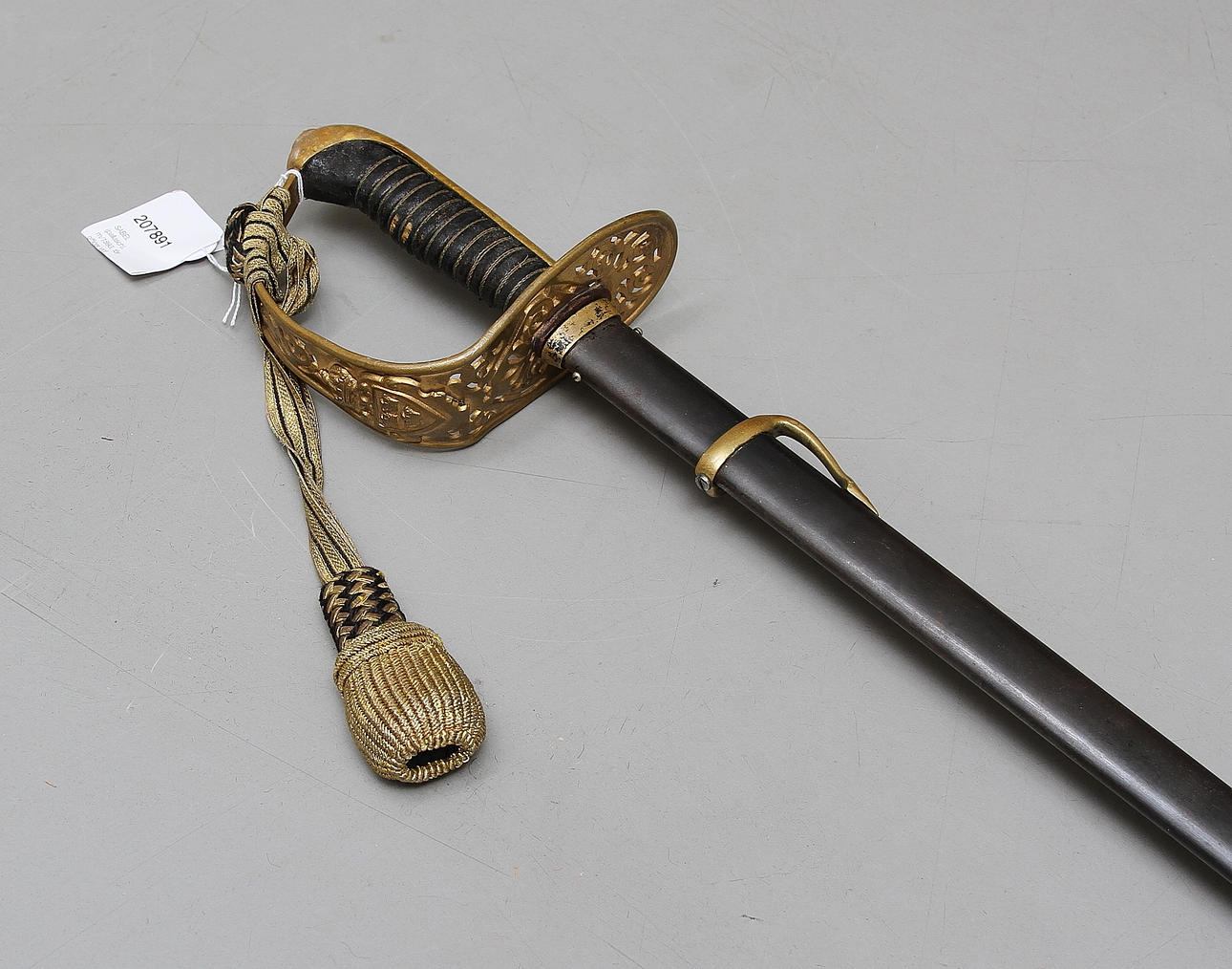 SABEL (pallasch), m/1893, för officer vid kavalleriet, 1800-tal.