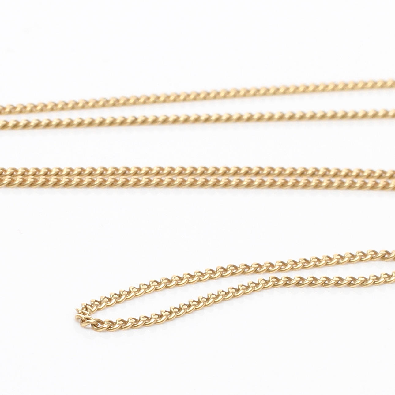 HALSKEDJA, 18K guld, 1900-tal.