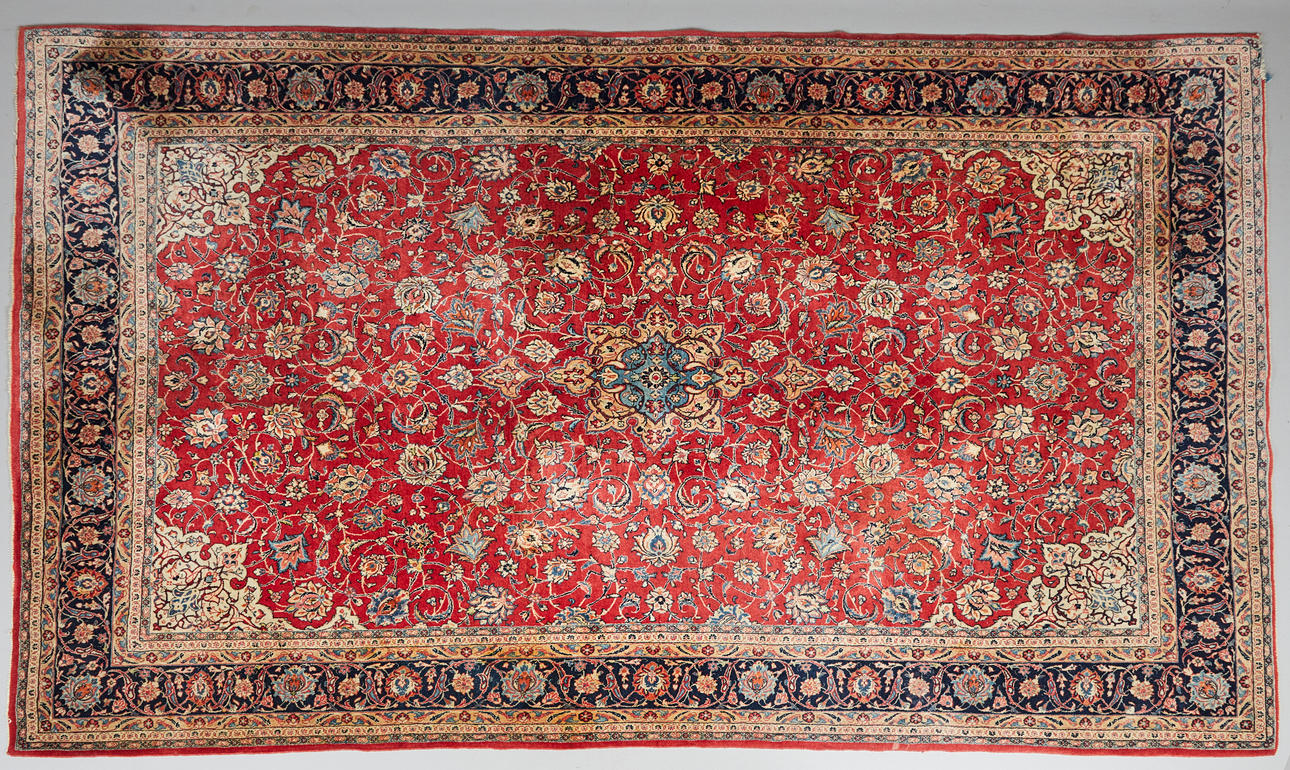 Sarough floor carpet, wool, Iran.