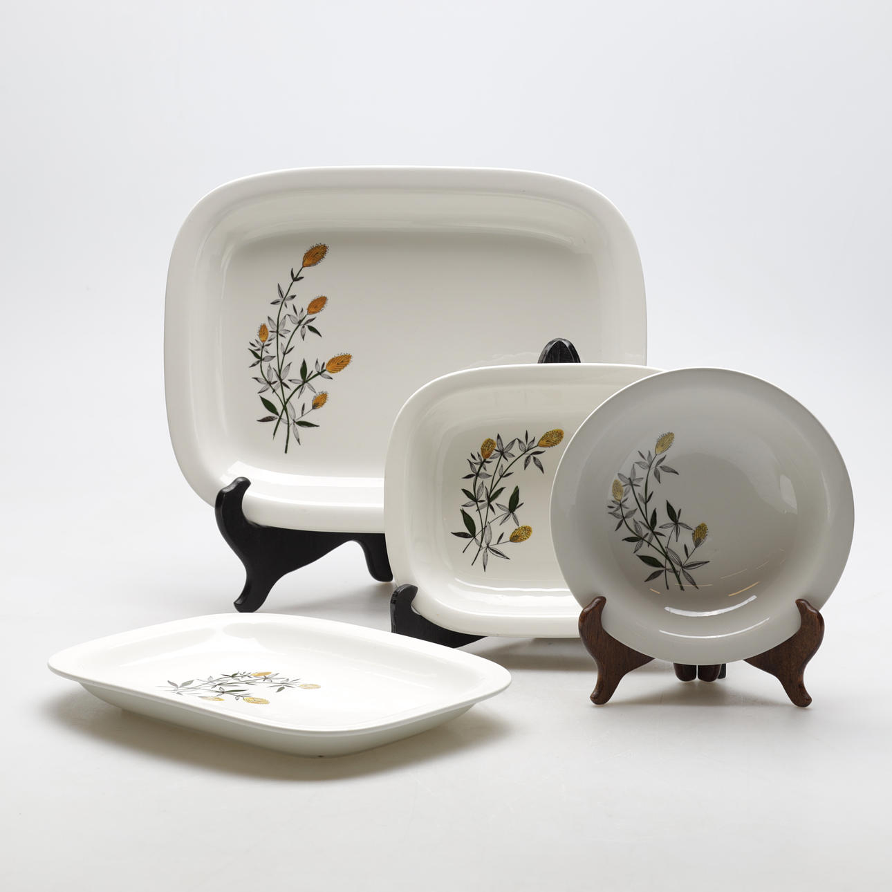 SERVISDELAR, 10 delar, "Åsa", Rörstrand, 1900-tal.