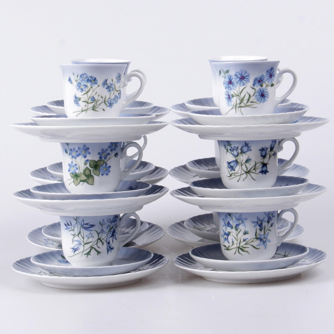 KAFFESERVIS, 36 delar, porslin, Svaneholm, 1900-tal.