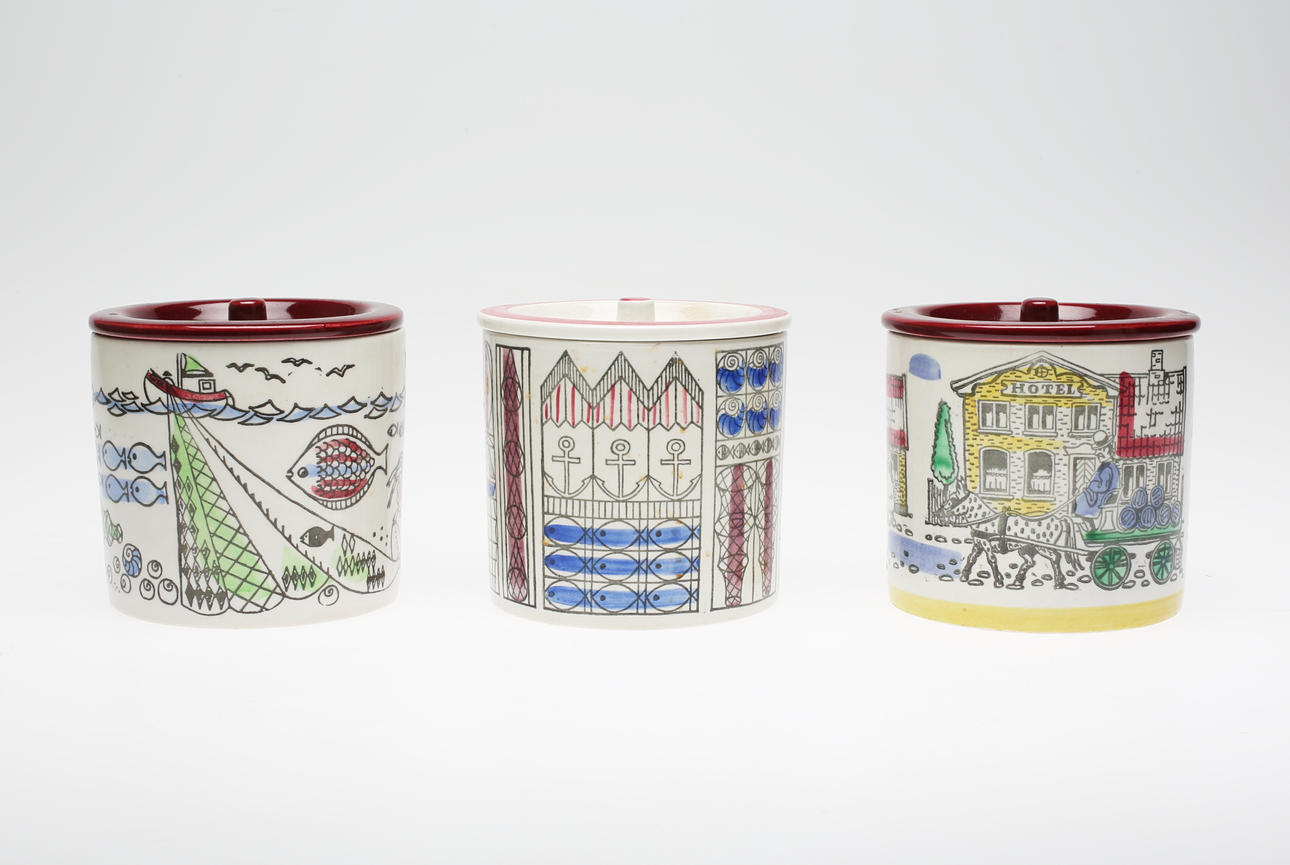 BURKAR, Keramik, Uppsala-Ekeby, 1950-tal.