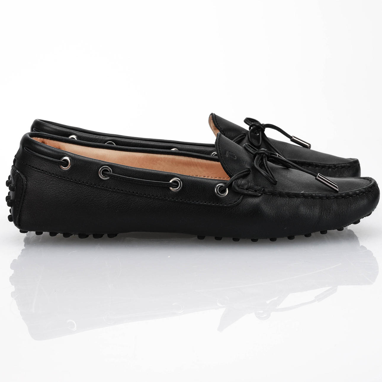 TOD'S Bilsko, Heaven N Lancetto+Occhielli, sort læder, str. 41.