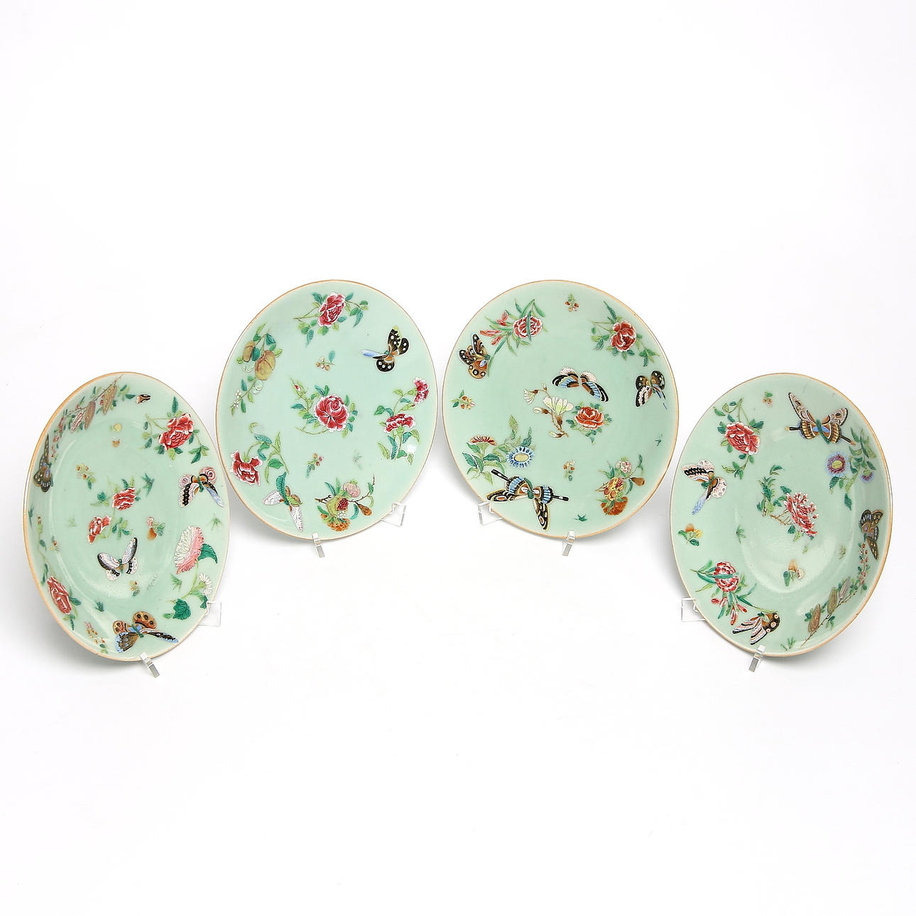 FAT, 4 st, porslin, Kina, 18/1900-tal.