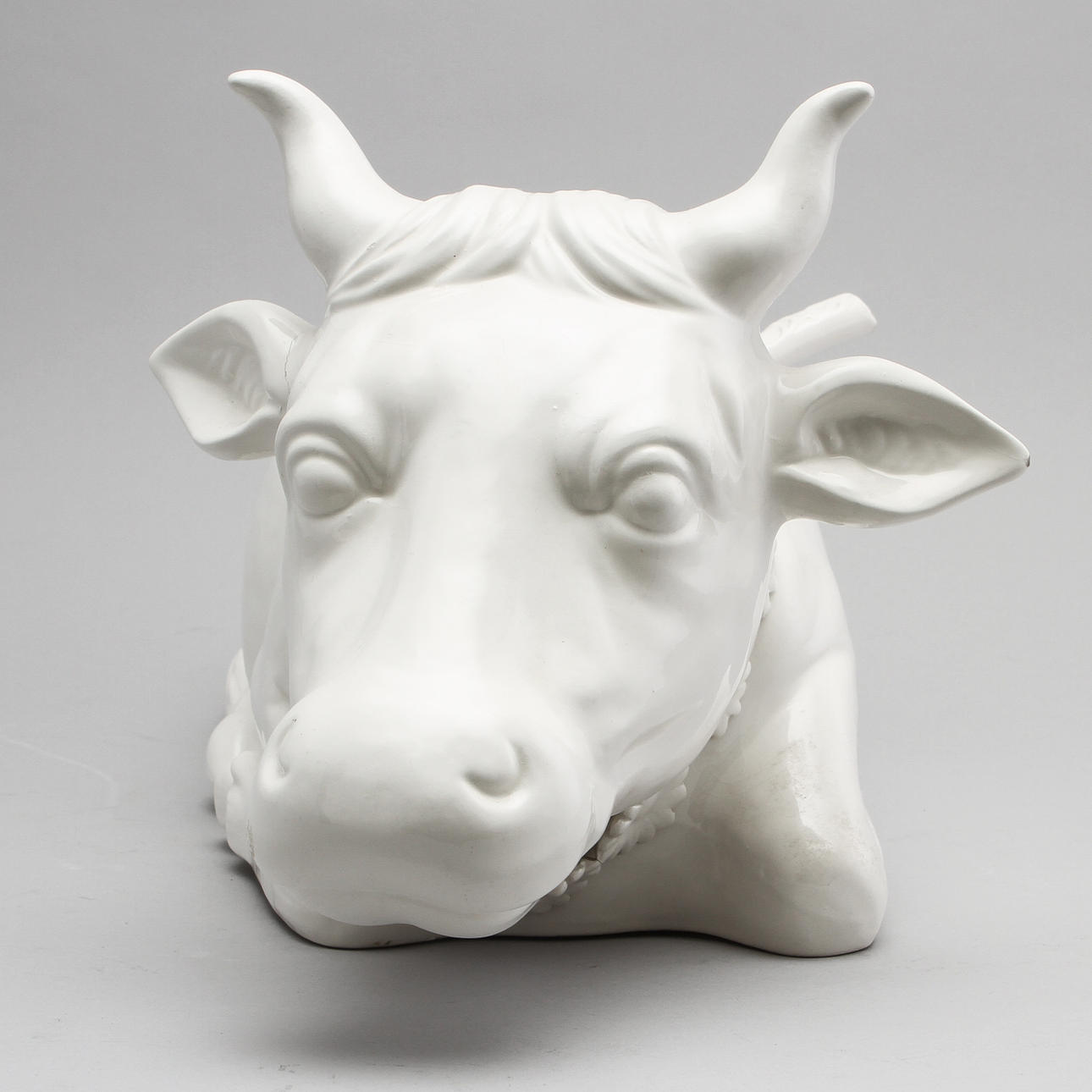 TERRIN med LOCK samt SLEV, flintgods, 1900-tal.