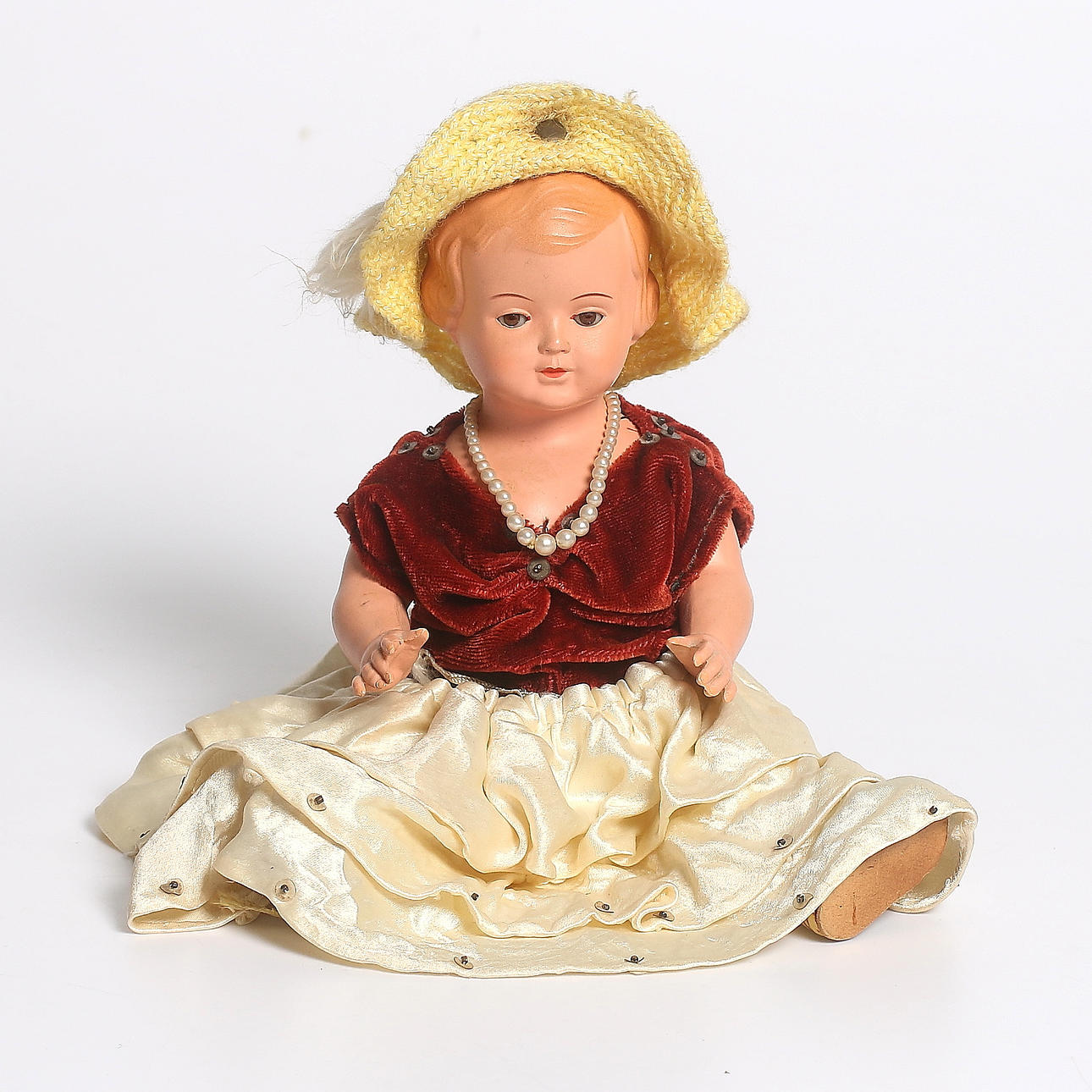 SKÖLDPADDSDOCKA, nr. 26, blundmodell, 1950-tal, märkt.