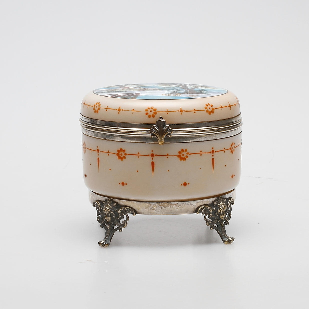 LOCKASK, nysliver och flussglas, 1900-talets första kvartal.