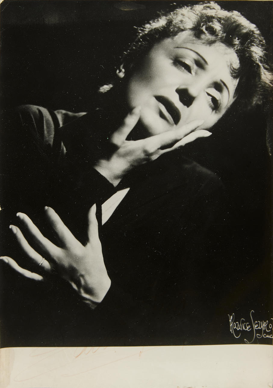 Edith Piaf - signeret fotografi.