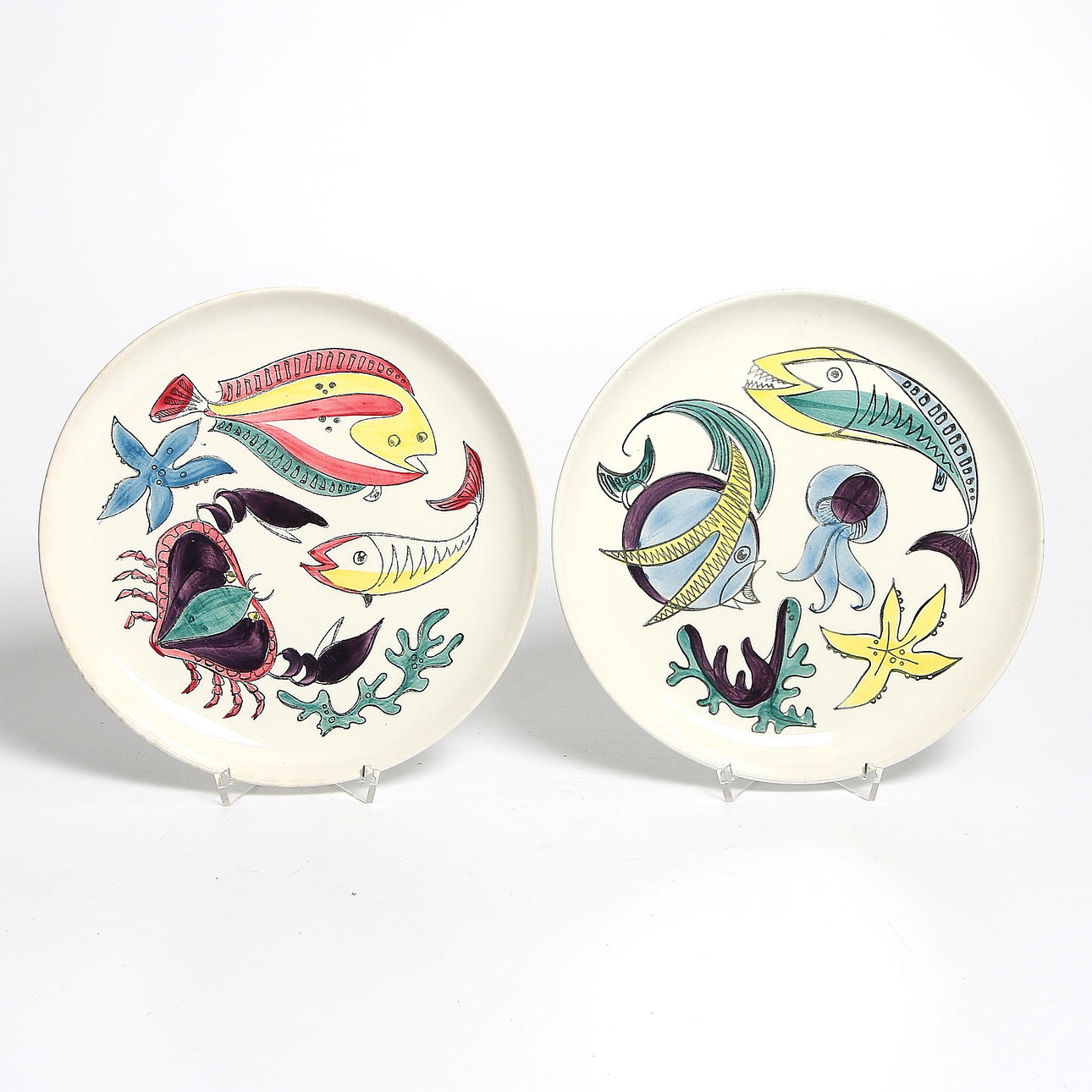 TALLRIKAR, 1 par, "Västkust", Lillemor Mannerheim, Gefle.