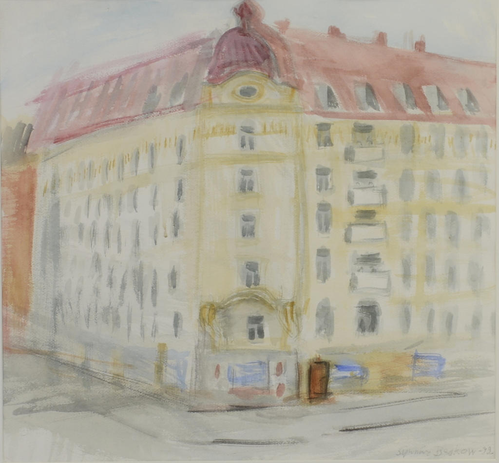 SYNNÖVE BESKOW. Akvarell.