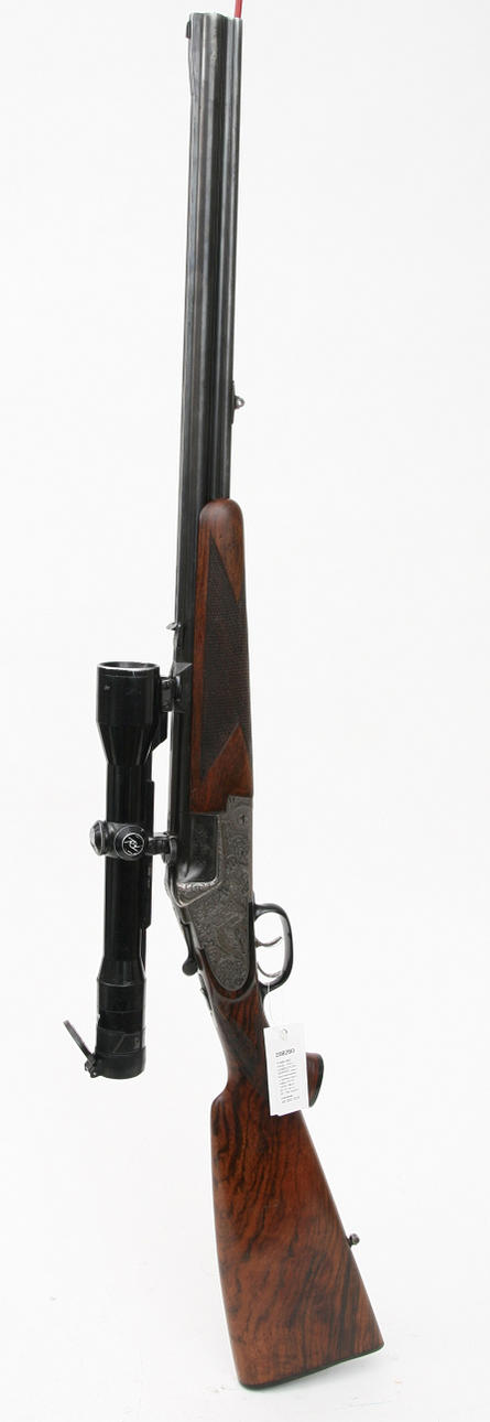 (281) COMBI WITH HAGLE AND DOUBLE STUDER PIPES, German, Bockhammerless, made by Heym, caliber 20 / 76-7x65R, production no. 56153, see no. SE1738129, SE1738130, SE1738131.