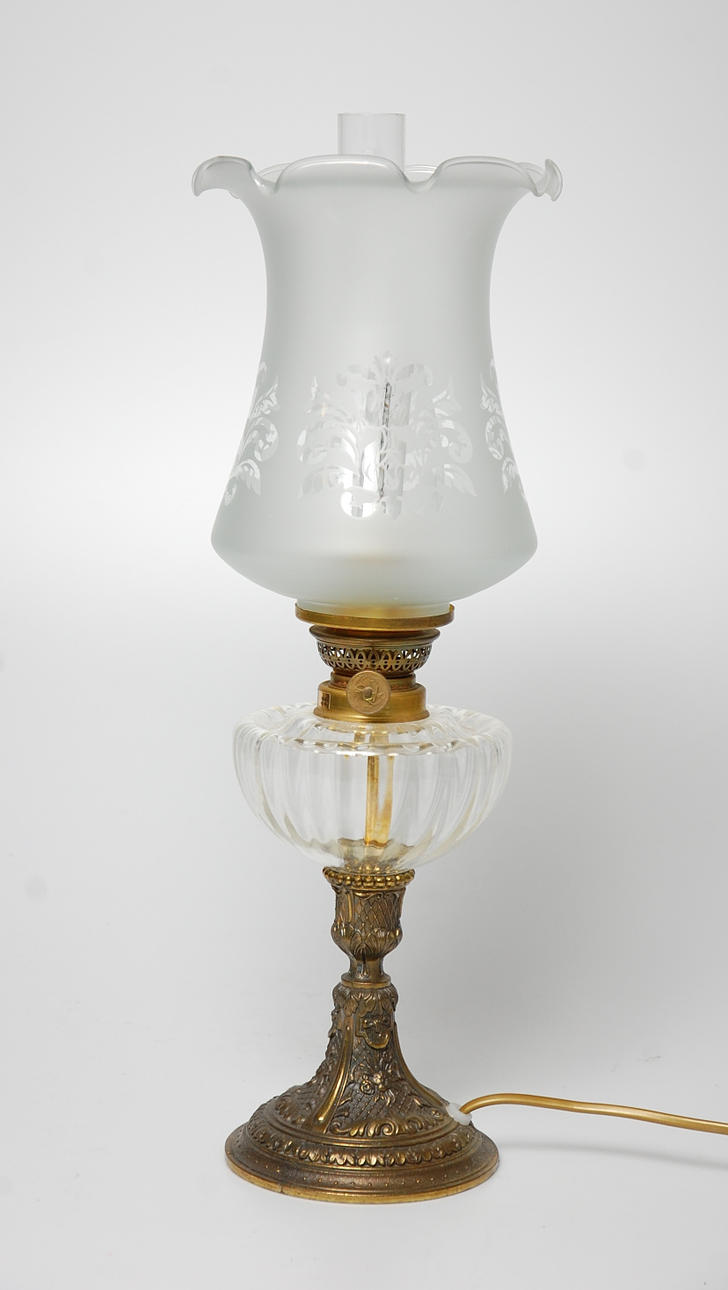 BORDSLAMPA, fotogenmodell, 1900-tal.