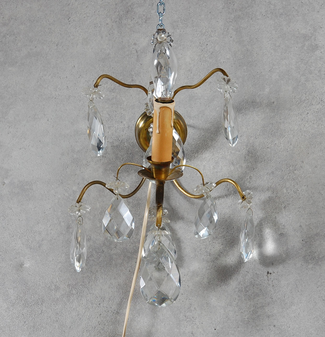 VÄGGLAMPETT, barockstil, 1900-tal.