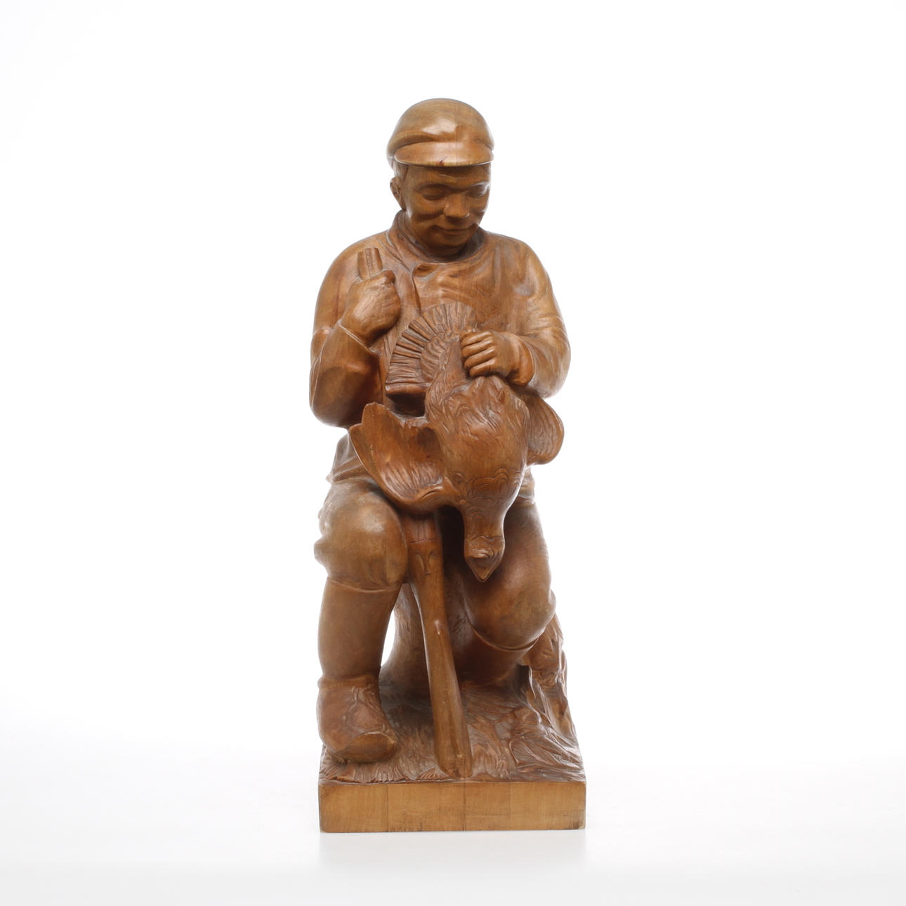 SKULPTUR, träskuren, monogramsignerad AW samt daterad -31.