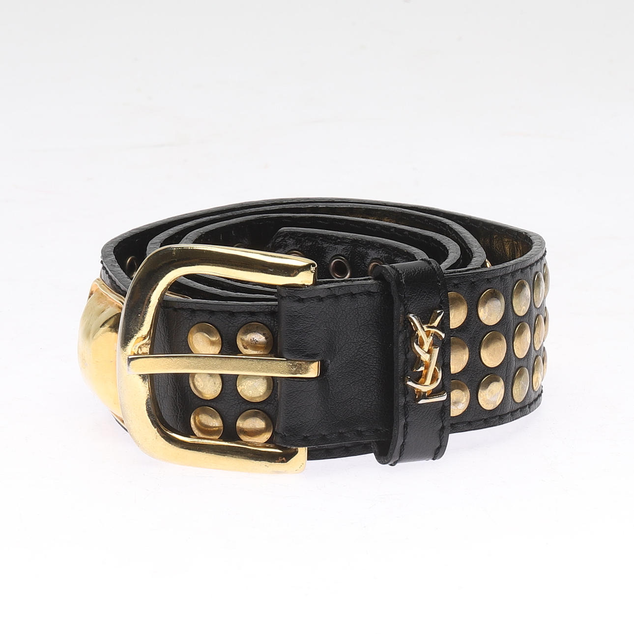 BÆLTE, læder, Yves Saint Laurent.