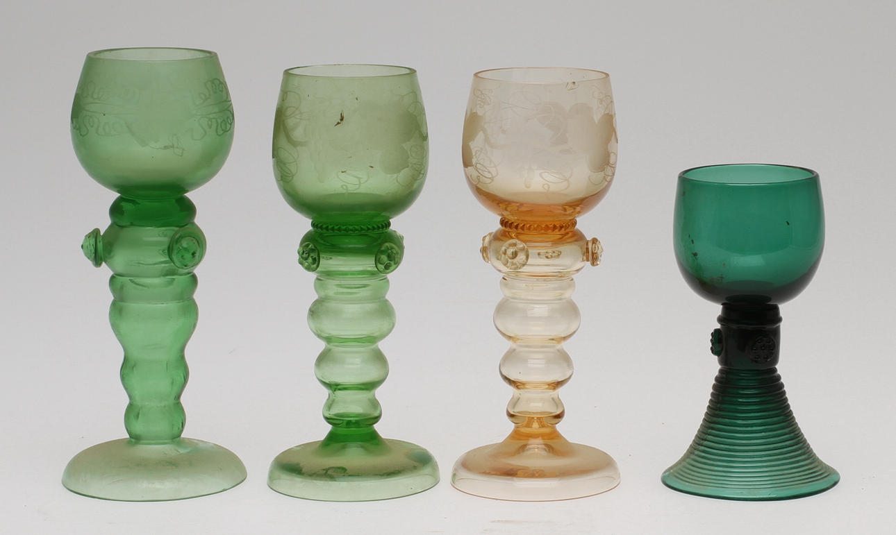 REMMARE, 6+7+4+2 st, glas, 1900-tal.