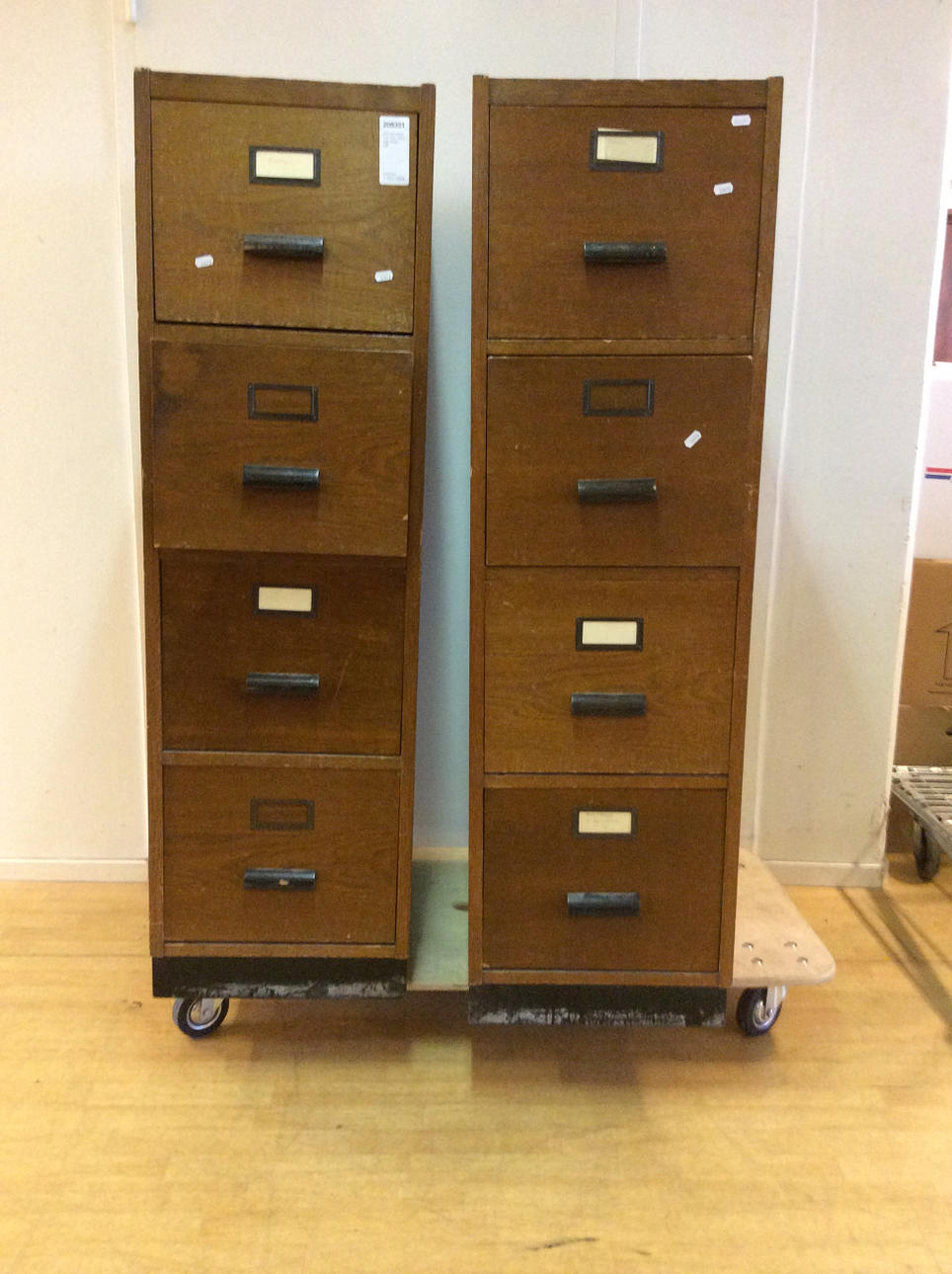 ARKIVBYRÅAR, 2 st, Tyco, 1900-talets första hälft.