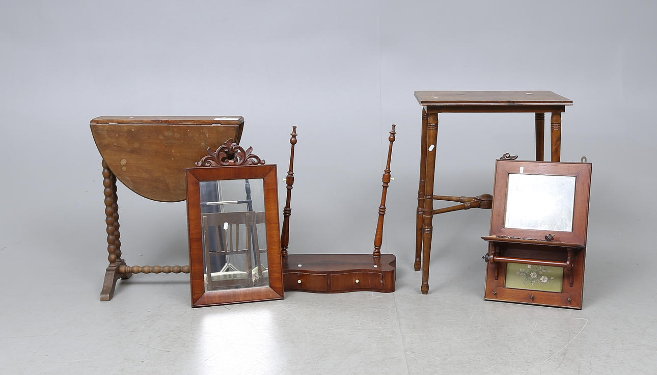 MÖBLER, 4 delar, 1800-1900-tal.